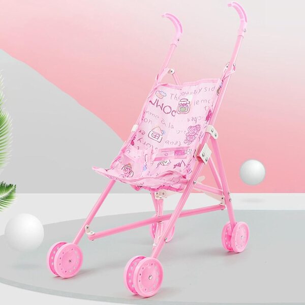 Zusammenklappbarer Puppenwagen von Sharplace aus widerstandsfähigem PVC zum Spielen für Kinder