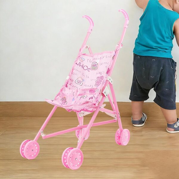 Zusammenklappbarer Puppenwagen von Sharplace aus widerstandsfähigem PVC zum Spielen für Kinder
