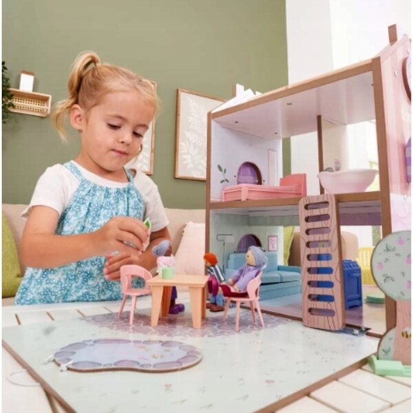 Casa delle bambole in legno KidKraft 45x93x38 cm con 36 accessori per bambini 3+