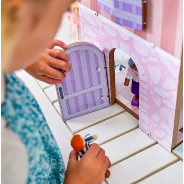 Casa delle bambole in legno KidKraft 45x93x38 cm con 36 accessori per bambini 3+