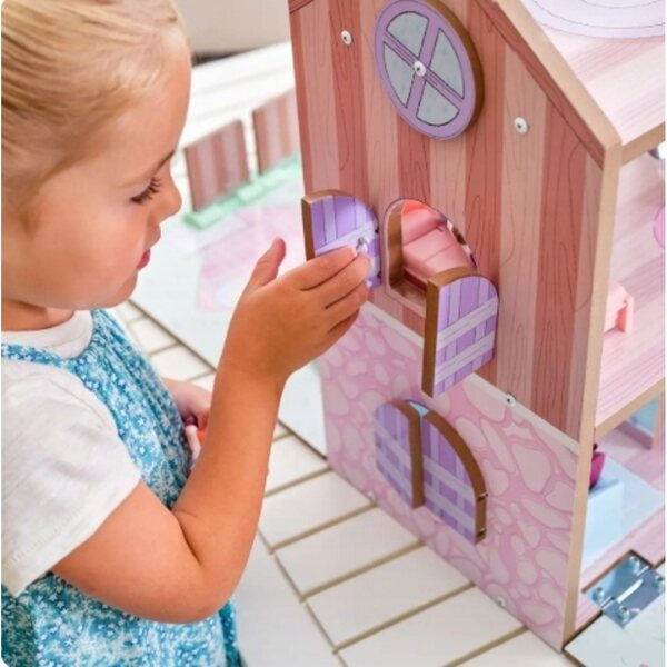 Casa delle bambole in legno KidKraft 45x93x38 cm con 36 accessori per bambini 3+