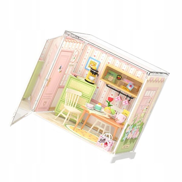 Domek dla lalek DIY Miniaturowe zestawy Dekoracja Puzzle 3D Mini Domek restauracja