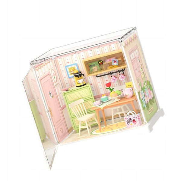 Domek dla lalek DIY Miniaturowe zestawy Dekoracja Puzzle 3D Mini Domek restauracja