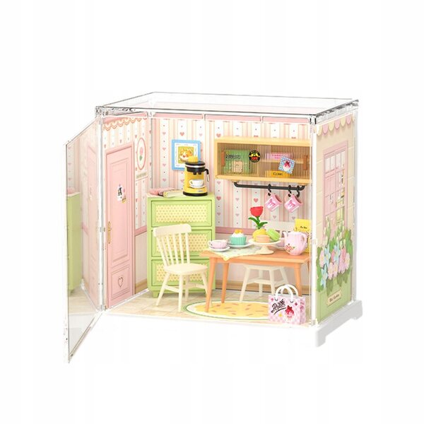 Domek dla lalek DIY Miniaturowe zestawy Dekoracja Puzzle 3D Mini Domek restauracja