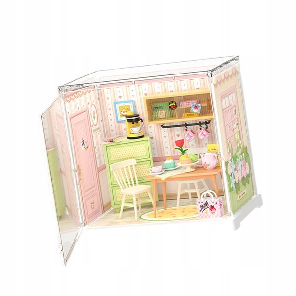 Domek dla lalek DIY Miniaturowe zestawy Dekoracja Puzzle 3D Mini Domek restauracja