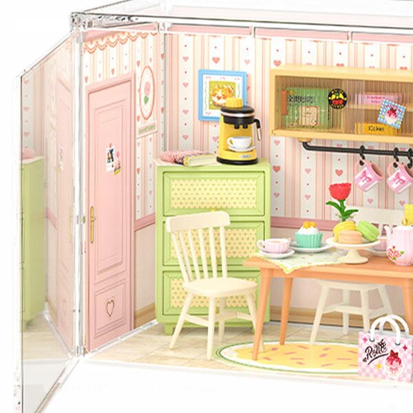 Domek dla lalek DIY Miniaturowe zestawy Dekoracja Puzzle 3D Mini Domek restauracja