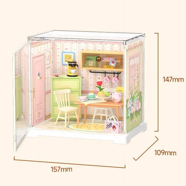 Domek dla lalek DIY Miniaturowe zestawy Dekoracja Puzzle 3D Mini Domek restauracja