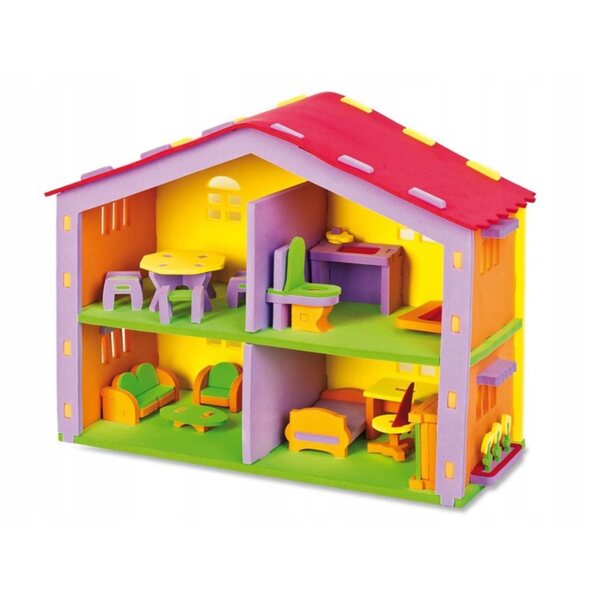 Casetta in schiuma EVA 121 pz. – set creativo pieghevole con mobili per bambini 3+