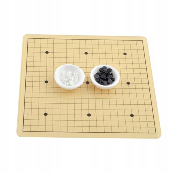 Miniatura gioco Weiqi 1:12 per casa delle bambole, set plastica decorativo