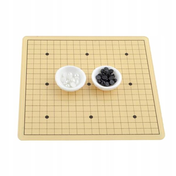 Миниатюра на играта Weiqi 1:12 за куклена къща, декоративен пластмасов комплект