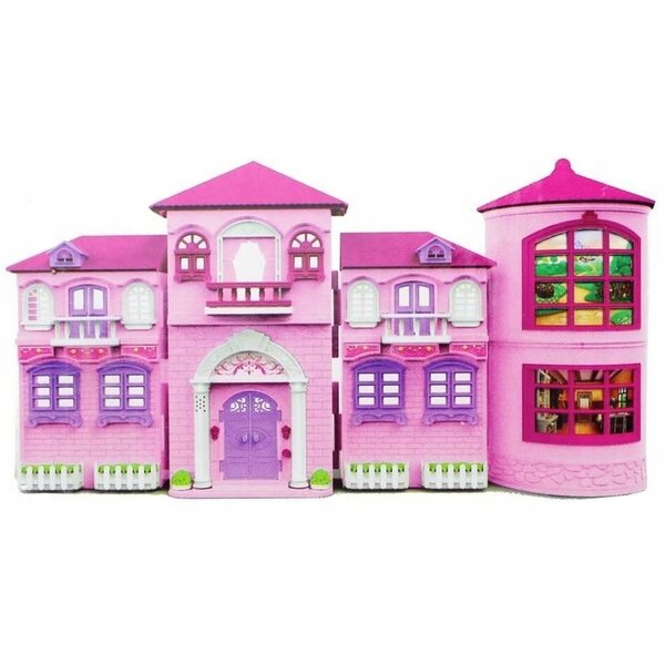 36 cm großes Puppenhaus von Gazelo mit Lichtern und Geräuschen, inklusive Zubehör