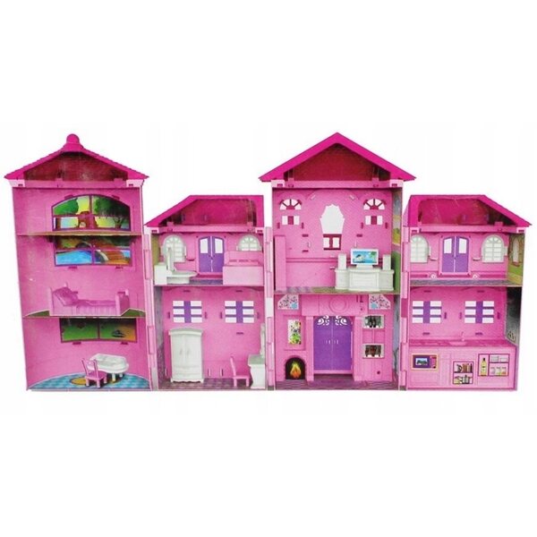 36 cm großes Puppenhaus von Gazelo mit Lichtern und Geräuschen, inklusive Zubehör
