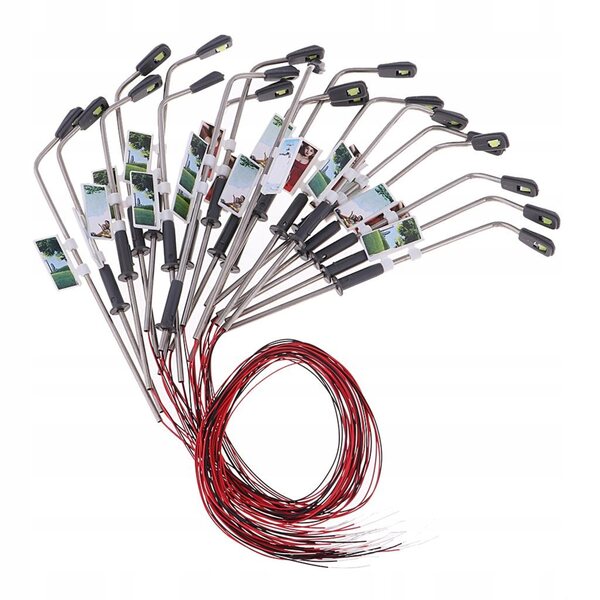 20 sztuk w skali 1:150 N model pociągu ogrodowego biała lampa LED