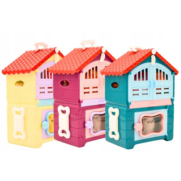Casetta con gattino e accessori per la cucina – set per bambini 3+