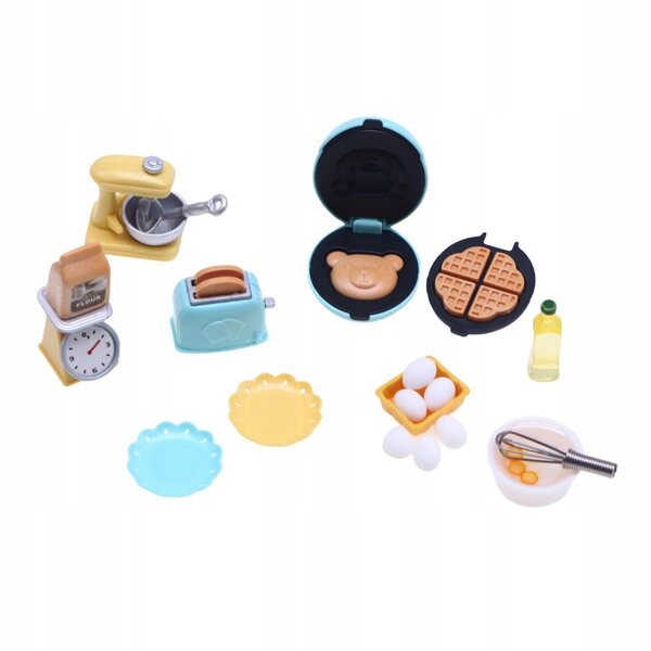 1:12 Miniatur-Küchenset für Puppenhaus mit Eismaschine und Toaster