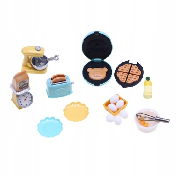 1:12 Miniatur-Küchenset für Puppenhaus mit Eismaschine und Toaster