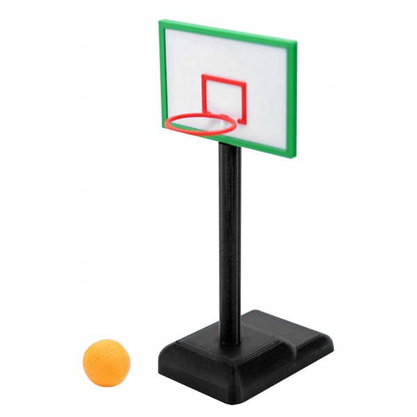 Mini set basket con canestro e pallina per casa delle bambole 12,5 cm