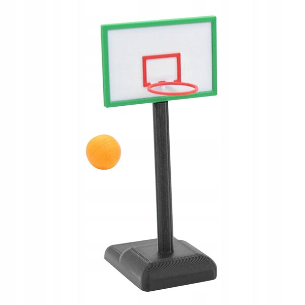 Mini set basket con canestro e pallina per casa delle bambole 12,5 cm