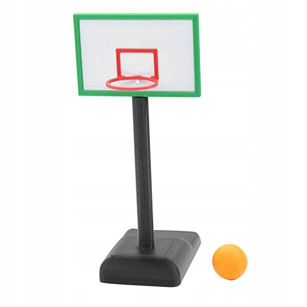 Mini set basket con canestro e pallina per casa delle bambole 12,5 cm