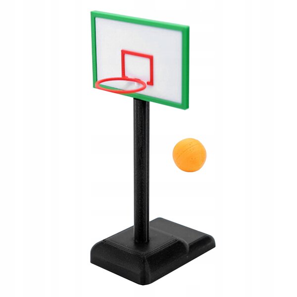 Mini set basket con canestro e pallina per casa delle bambole 12,5 cm