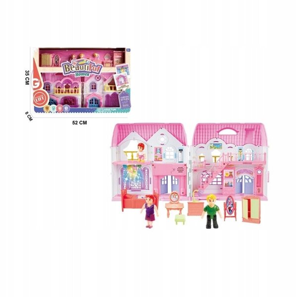 Cottage per Bambole Eurobaby EBZ8253-1 con Arredi, Luci e Suoni