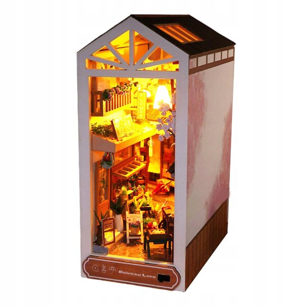 DIY Booknook-Set mit LED-Licht zum Dekorieren von Holzregalen und Büchern