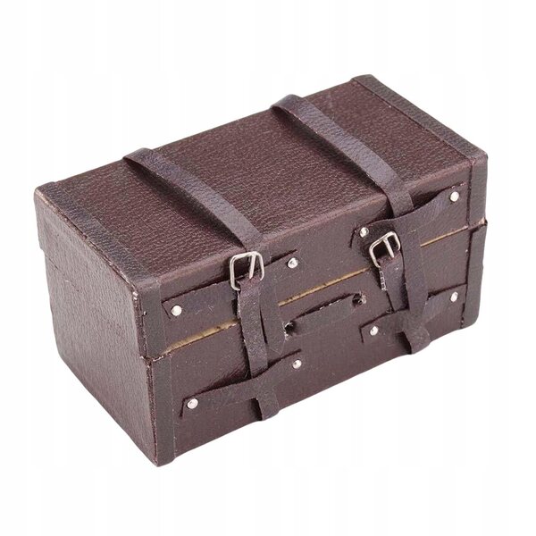 1/12 Miniatur-Vintage-Minikoffer für Puppenhausmöbel und Zubehör