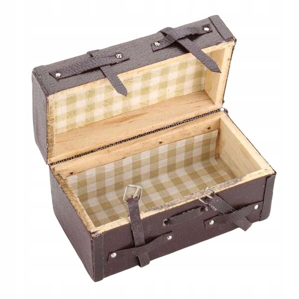 1/12 Miniatur-Vintage-Minikoffer für Puppenhausmöbel und Zubehör