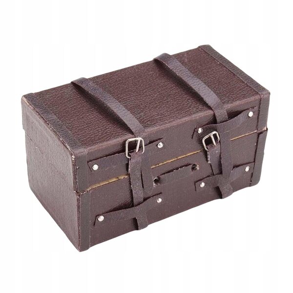 1/12 Miniatur-Vintage-Minikoffer für Puppenhausmöbel und Zubehör