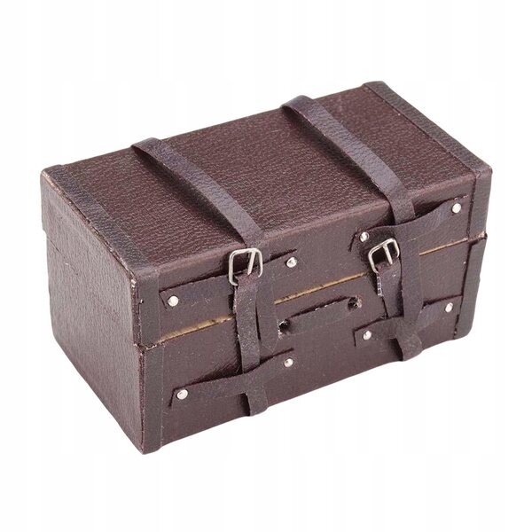 1/12 Miniatur-Vintage-Minikoffer für Puppenhausmöbel und Zubehör