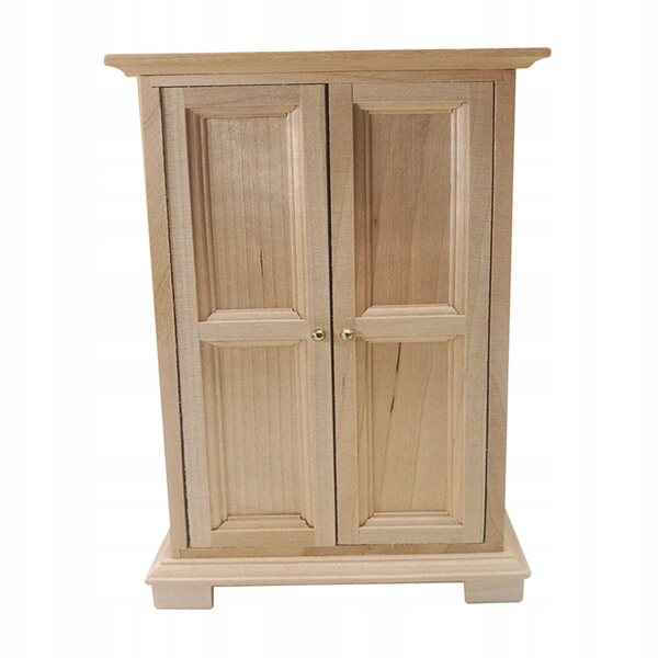 Miniatura armadio in legno per casa delle bambole in scala 1:12, accessori vintage