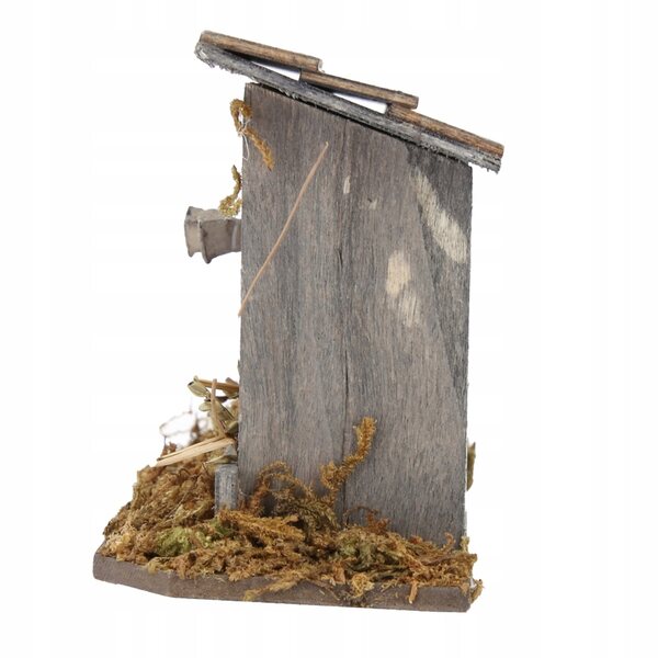 1/12 schaal poppenhuis tuin kippenhok miniatuur, milieuvriendelijk en veilig