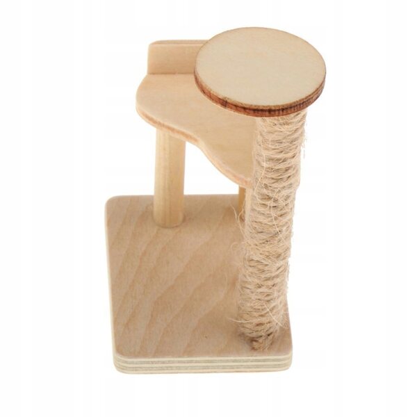 1/12 Miniatur-Katzenturm aus Holz für Puppenhaus