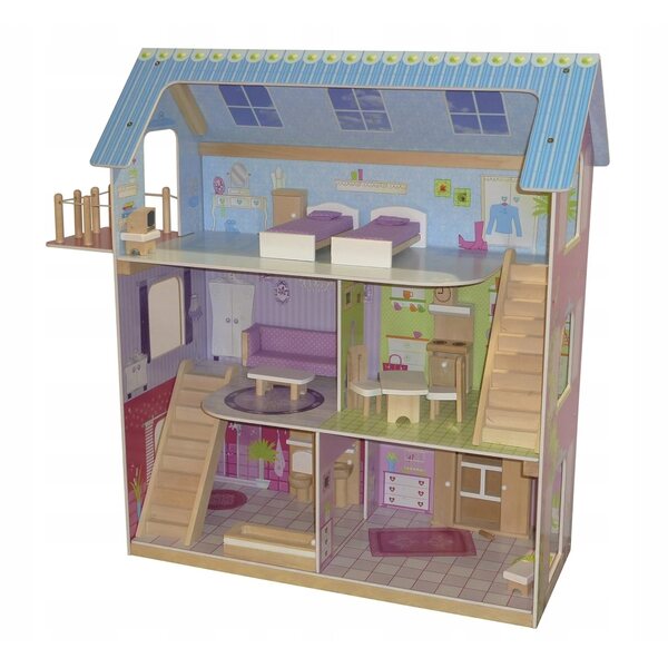 Cottage per bambole Roba 1111 in legno con arredi, 70 cm, per bambini da 3 anni