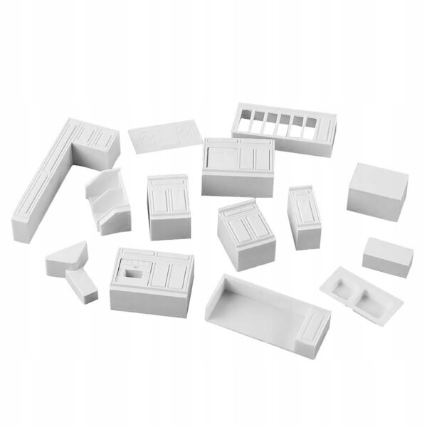 Domek dla lalek w skali 1:25 Miniaturowe meble kuchenne szafka kuchenna DIY