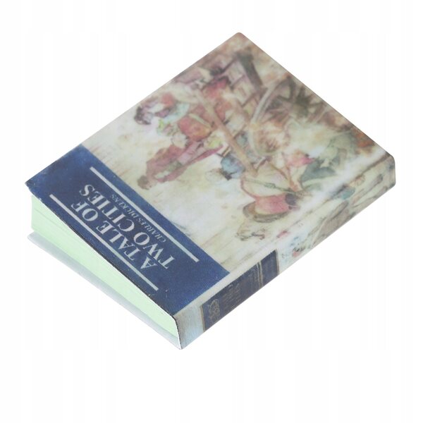 Livre décoratif miniature pour maisons de poupées à l'échelle 1:12 en papier résistant