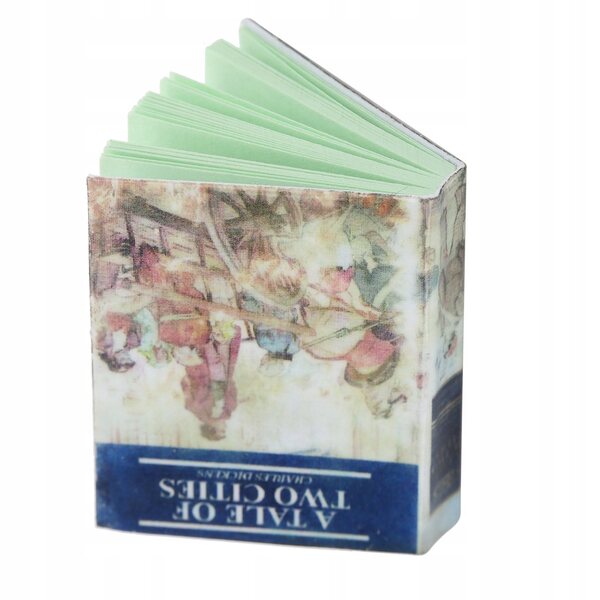 Livre décoratif miniature pour maisons de poupées à l'échelle 1:12 en papier résistant