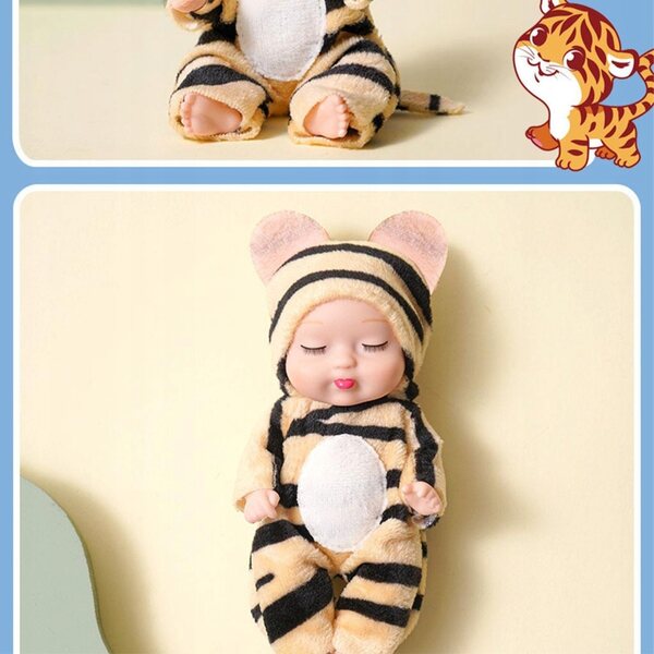 Portachiavi Baby Doll che dorme Bambino Decorazione carina per chiavi e borse
