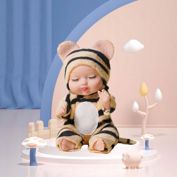 Portachiavi Baby Doll che dorme Bambino Decorazione carina per chiavi e borse