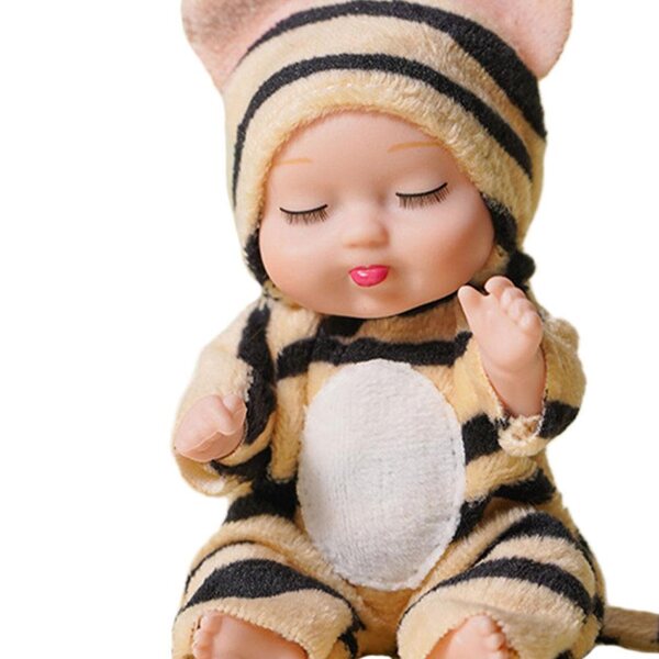 Portachiavi Baby Doll che dorme Bambino Decorazione carina per chiavi e borse