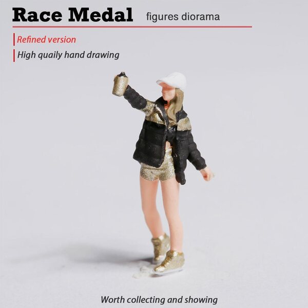 Figura Graffiti in Resina 1:87 per Diorama e Modellismo Miniatura