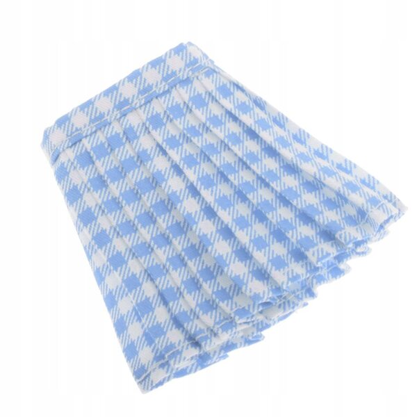 Gonna a quadretti azzurri in scala 1:6 per bambole da 12 pollici, accessorio moda