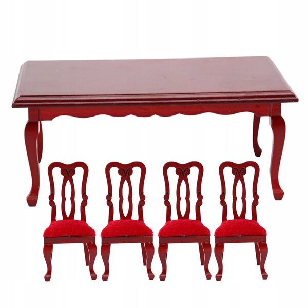 Chaise de salle à manger miniature en bois pour maison de poupée échelle 1:12