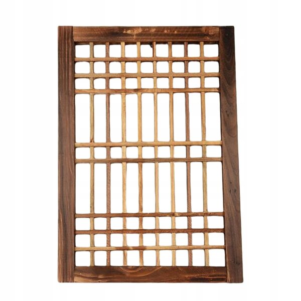 Fenêtre en bois vintage rustique Rama 52x36 cm pour décoration murale