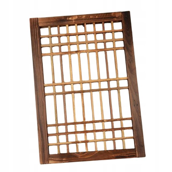 Fenêtre en bois vintage rustique Rama 52x36 cm pour décoration murale