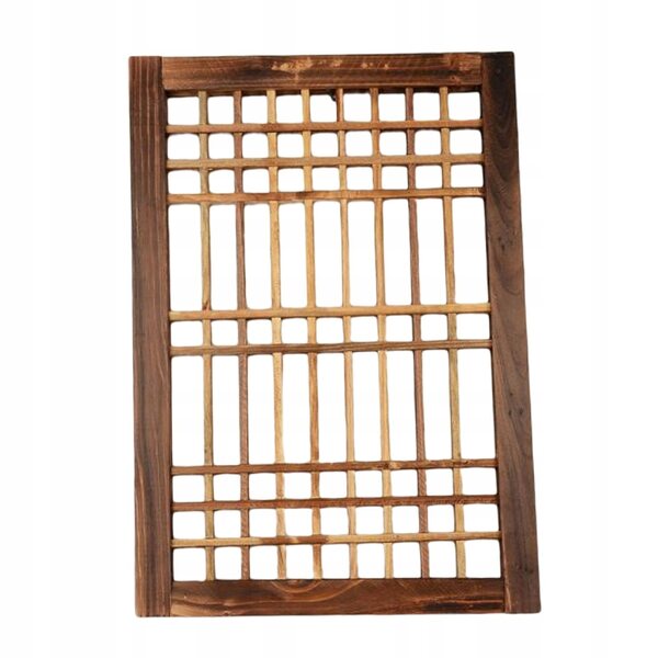 Fenêtre en bois vintage rustique Rama 52x36 cm pour décoration murale