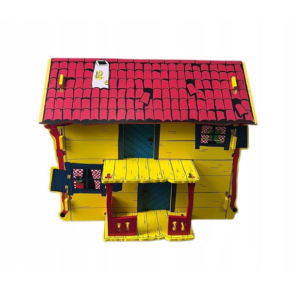 Casa in legno a due piani di Pippi Langstrump per il gioco delle bambole - incompleta