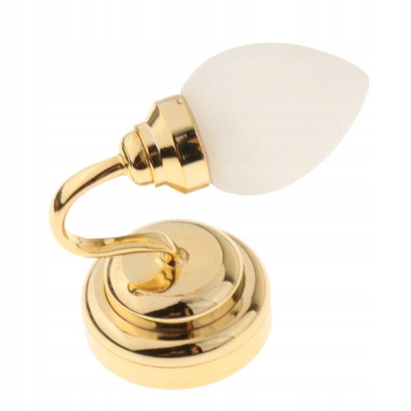 Mini lampada LED da parete per casa delle bambole in metallo scala 1:12