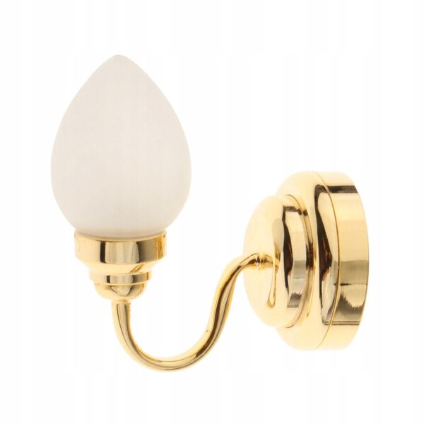 Mini lampada LED da parete per casa delle bambole in metallo scala 1:12