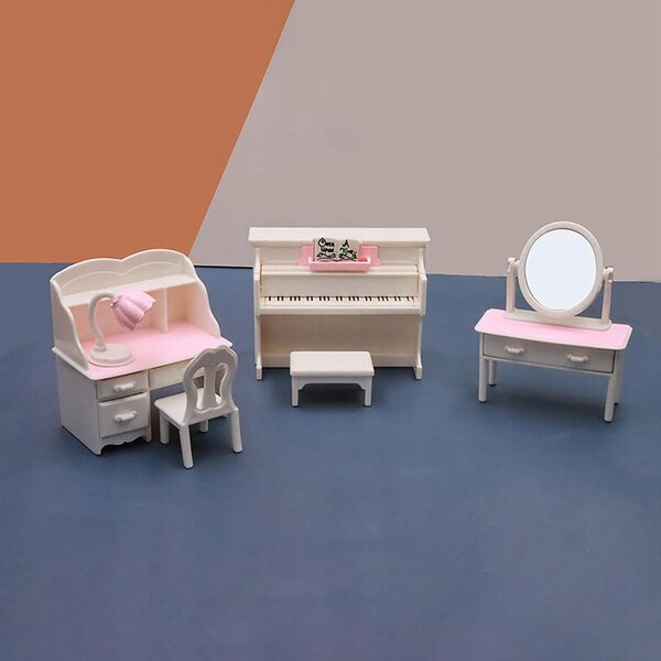 1/12 Puppenhaus-Miniaturmöbel-Set mit komplettem Zubehör